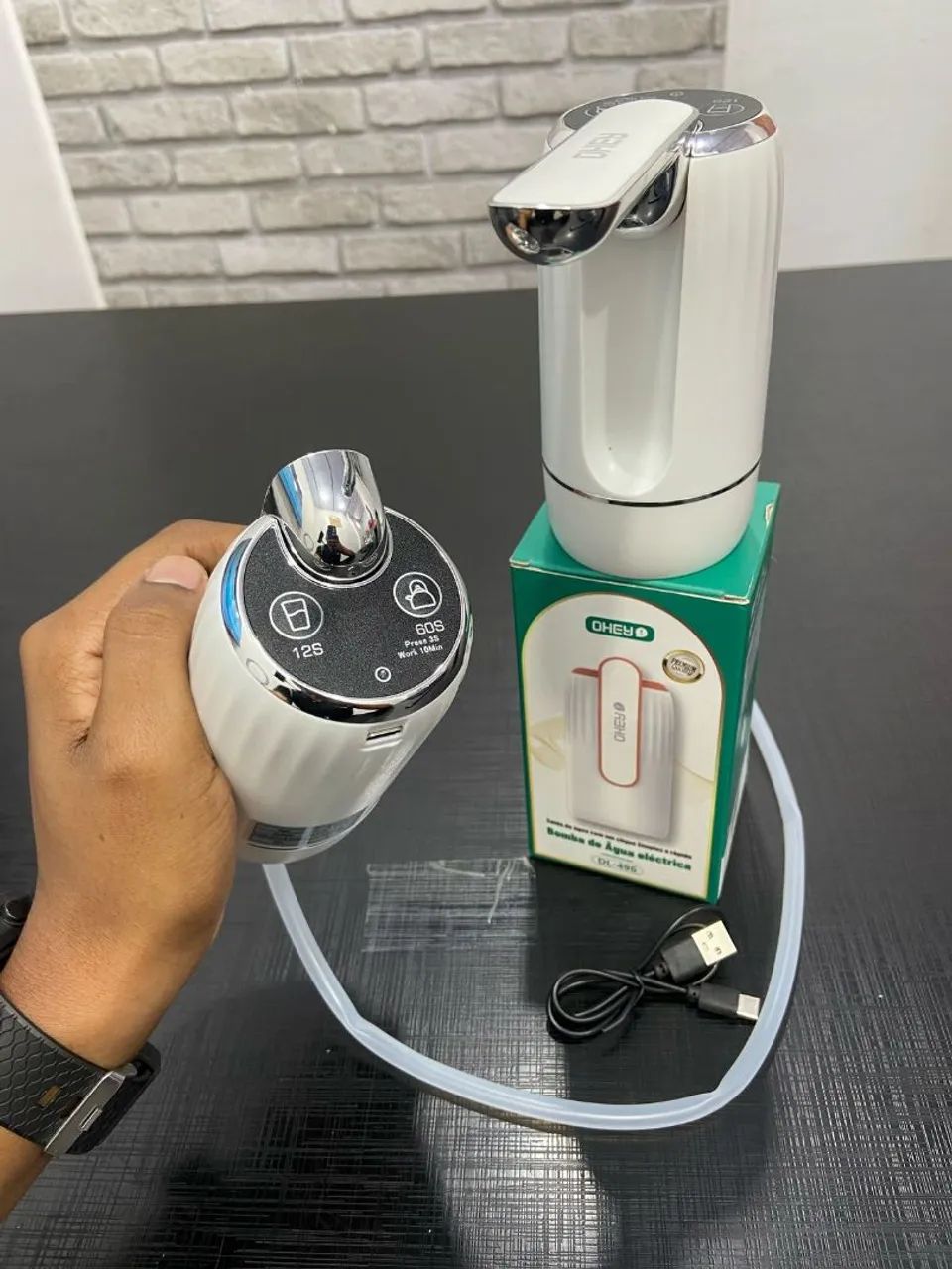 Bomba Elétrica para Galão de Água - OHEY - Foto 2
