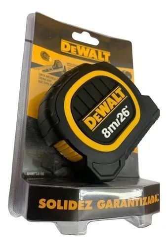 Trena Emborrachada Dewalt Modelo DWHT34196L Ideal Para Caixas de Ferramentas 8 Metros - Foto 3