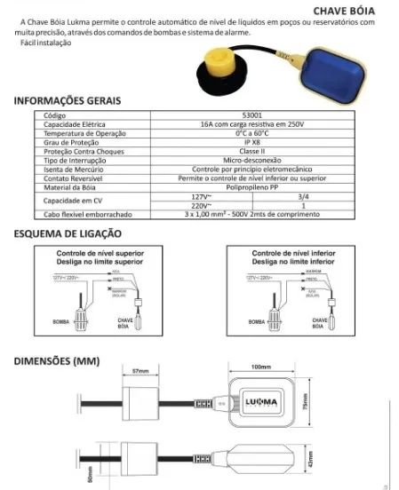 Electric Float Switch64728762539907121