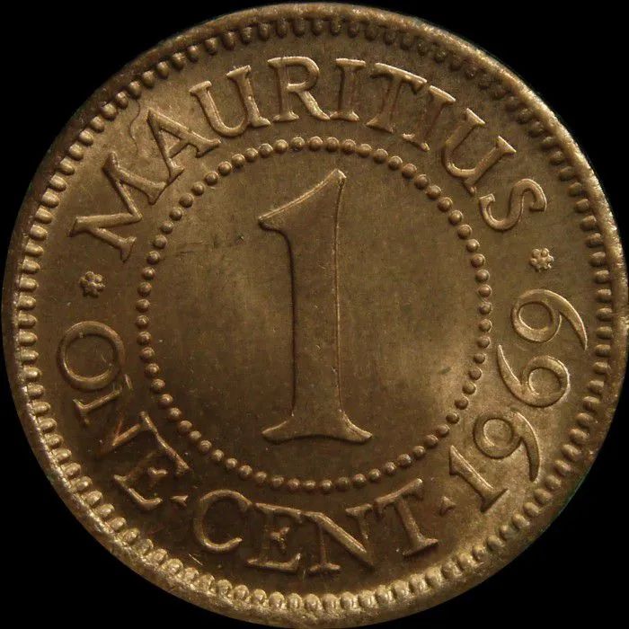 Moeda antiga Ilhas Maurício 1 cent.64840806662659121