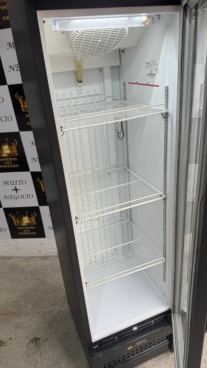 Freezer slim metalfrio congelados vf28 preto - Foto 2