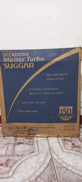 Secadora de Roupa Master Turbo Suggar - 5kg