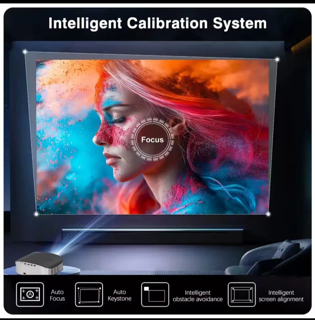 Projetor portatil Touyinger ET32 Full HD 1080p com 1500 ANSI Lumens - 2025  - Foto 5