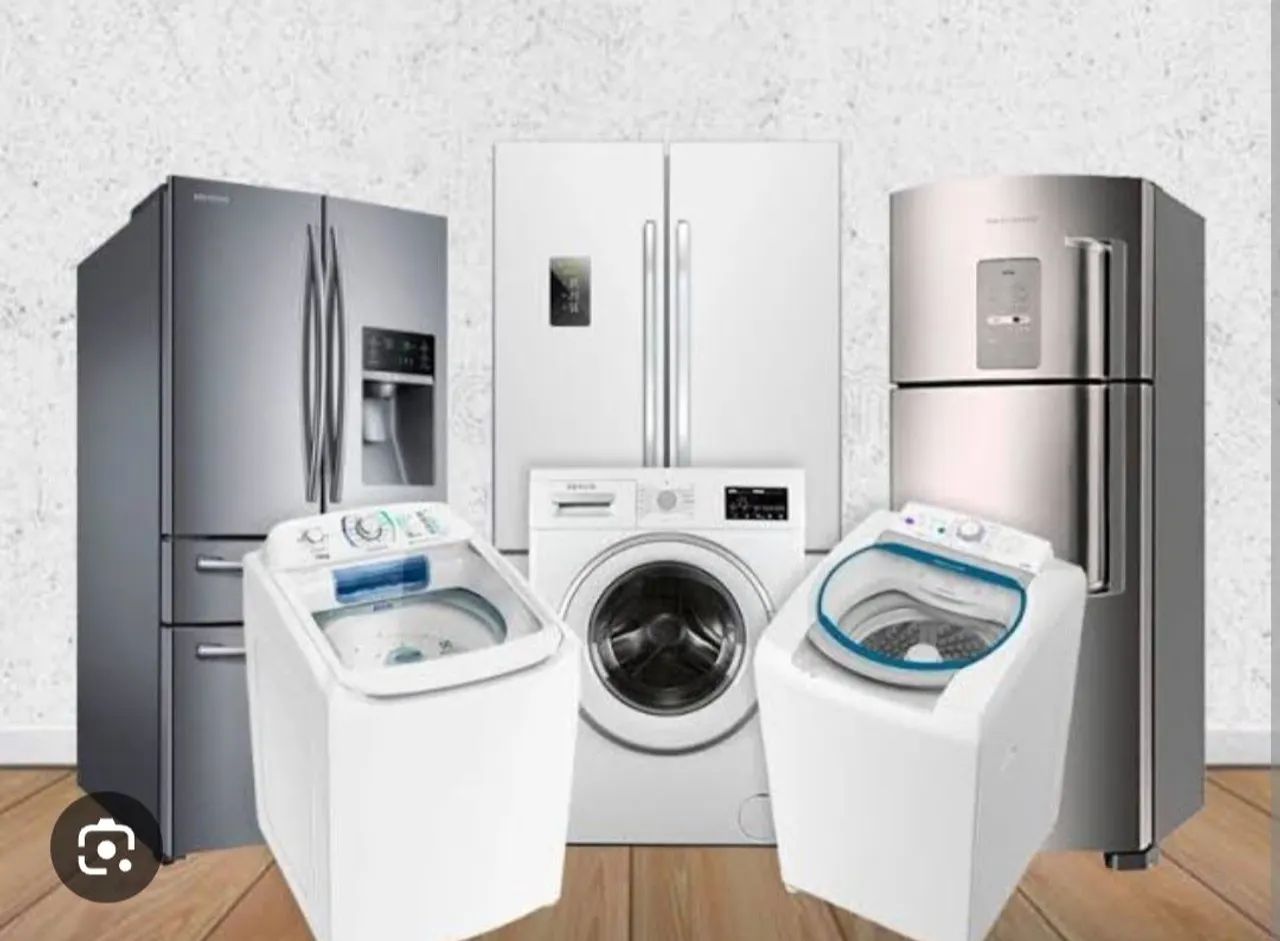 Manutenção de máquinas de lavar e geladeira 
