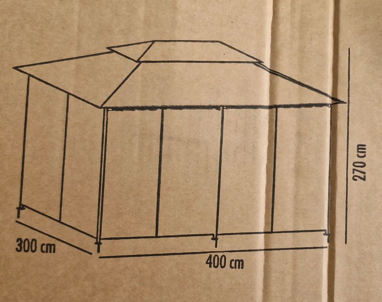 Gazebo para Jardim com Cortinas novo na caixa  - Foto 2