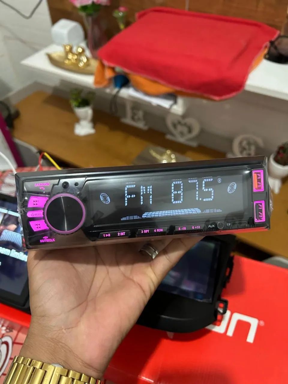 Som Automotivo FM AM MP3 USB Bluetooth 12V Radio Player