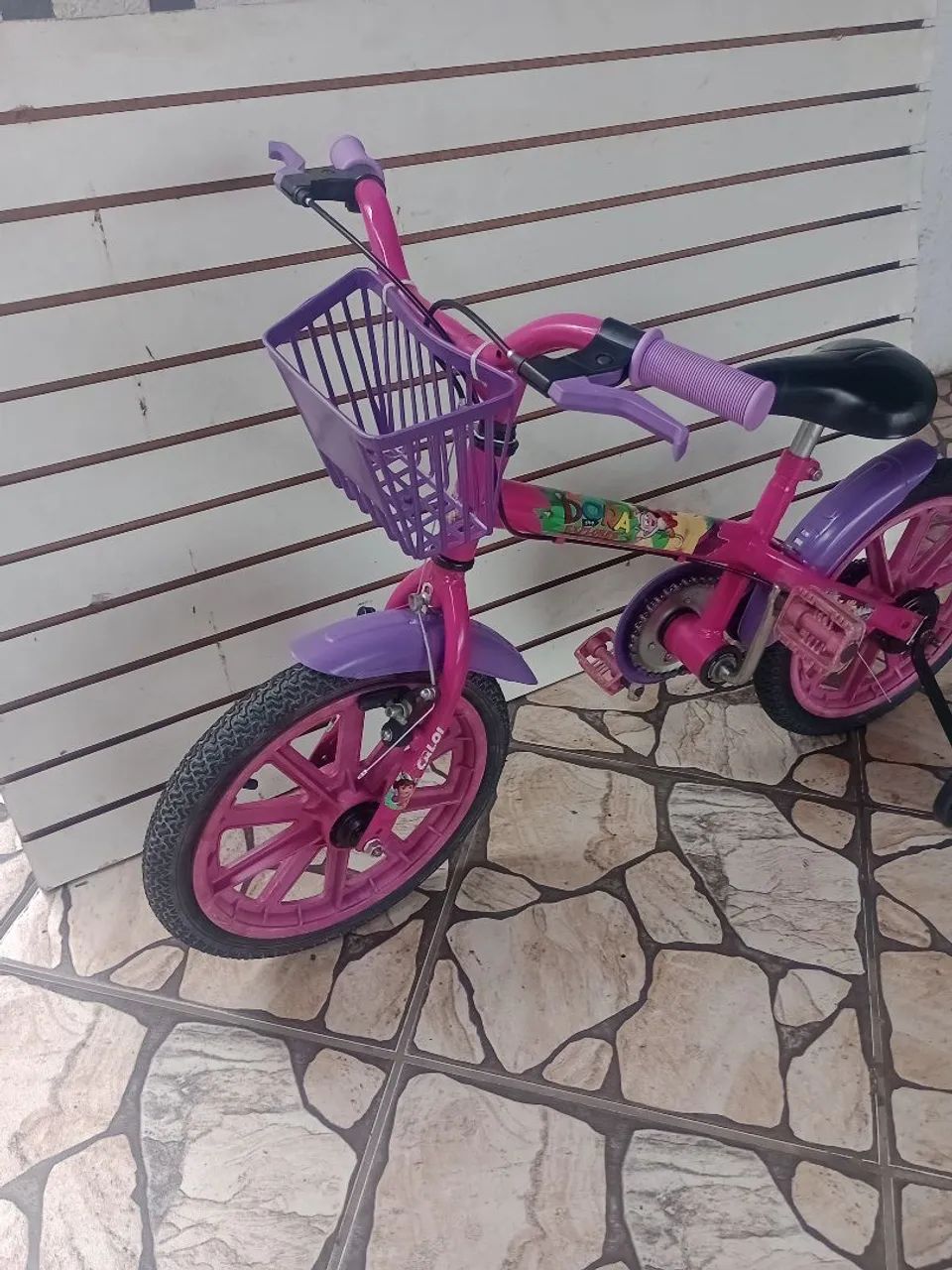 Bicicleta Infantil aro 16 com personagem da Dora  - Foto 4