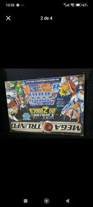Jogo de Cartas Cavaleiros do Zodíaco - Mega Trunfo