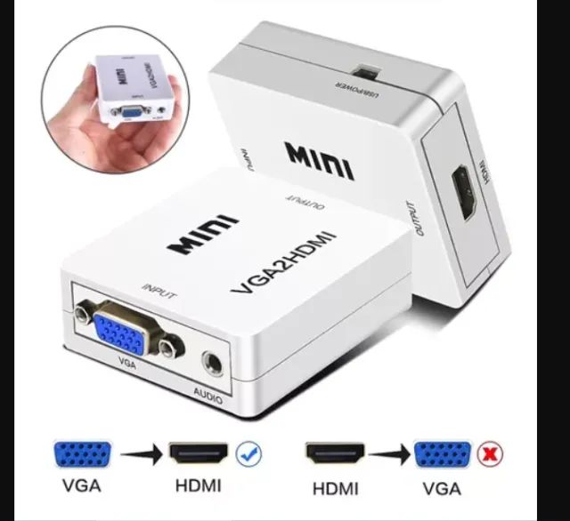 conversores VGA para HDMI  e  HDMI para VGA