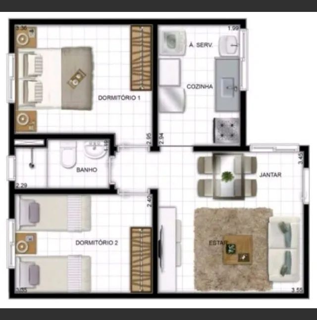 Alugo Apartamento - ótima localização, bairro Eldorado - Foto 8