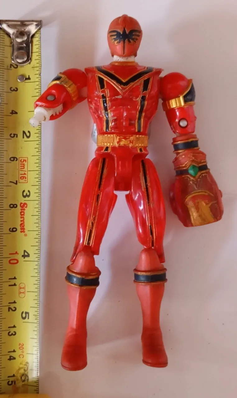 ( Leia ) Boneco Power Rangers Vermelho Força Mística Bandai