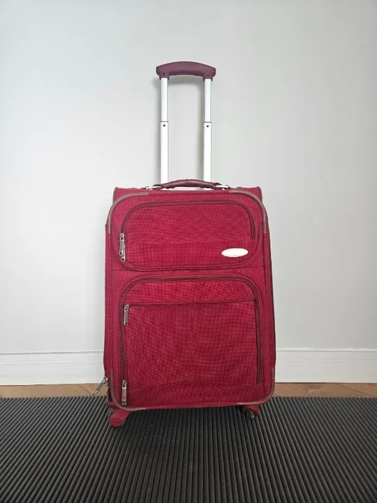 mala pequena samsonite vermelha