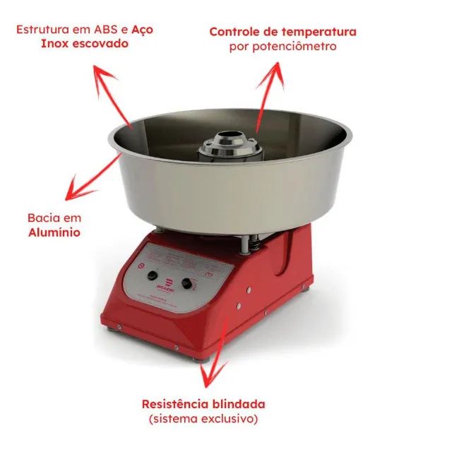 MÁQUINA DE ALGODÃO DOCE ADB-02 1300W - 220V - Foto 3