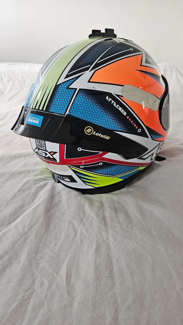 Capacete Axxis - ASX Eagle Racing Attacker [ USADO ] - Foto 3