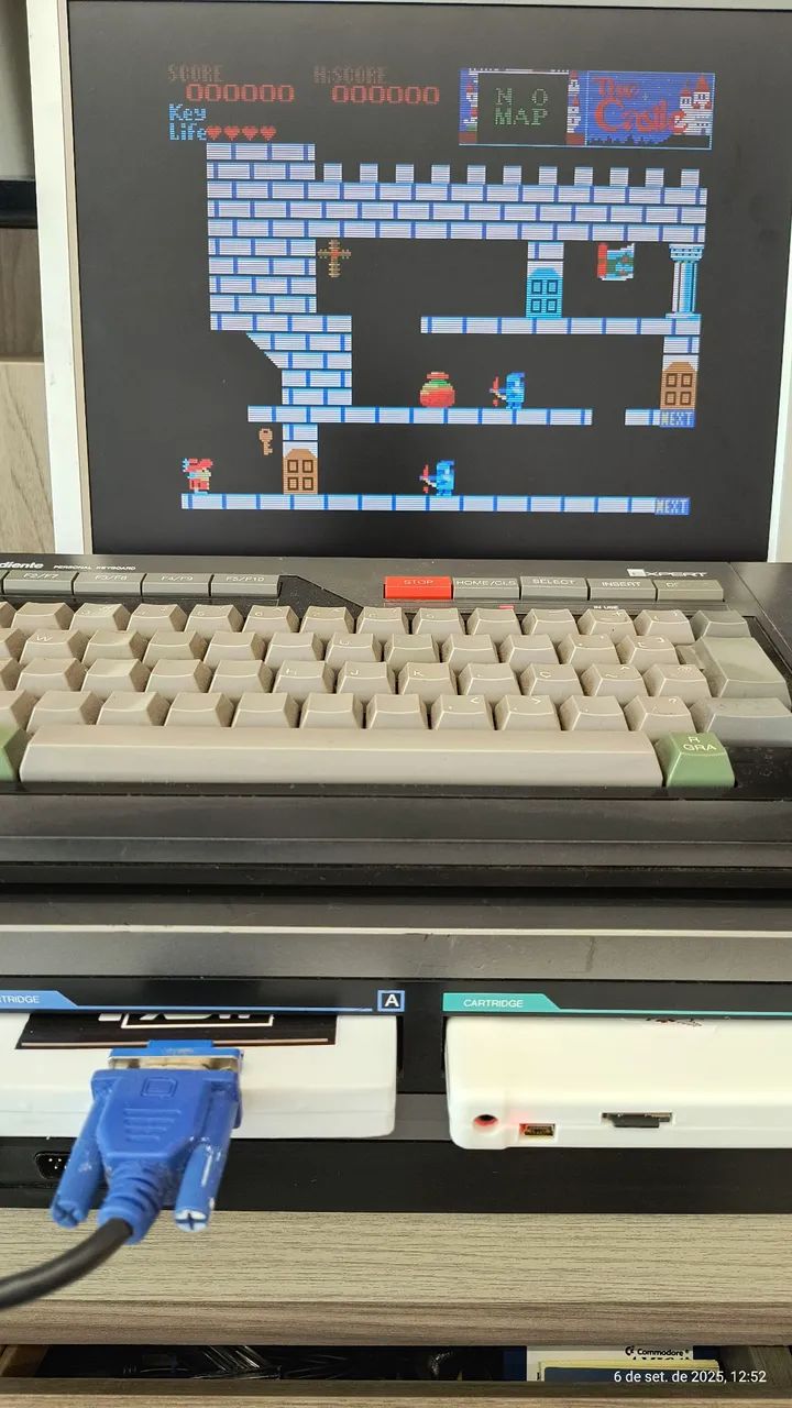 MSX Expert Gradiente 1.0 with Keyboard, VGA Adapter, and Monitor64717108962945120
