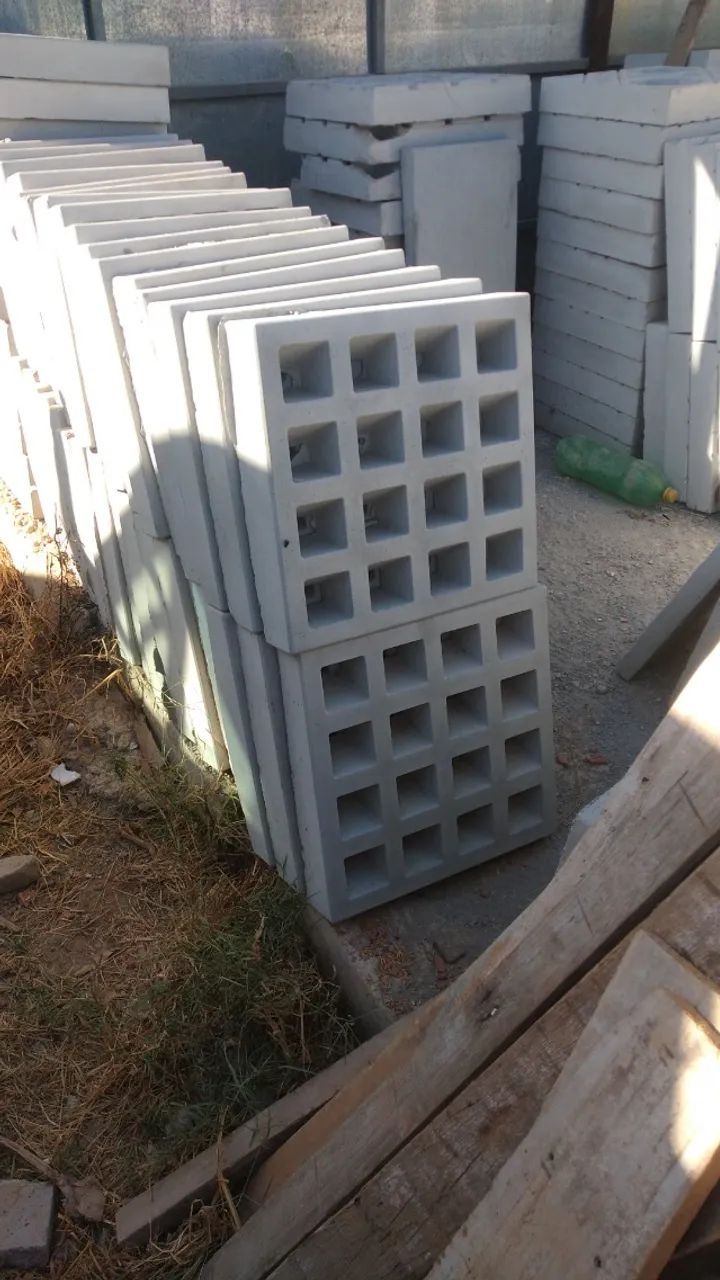 cobogó ou elemento vazado anti-chuva 16 furos - Foto 4