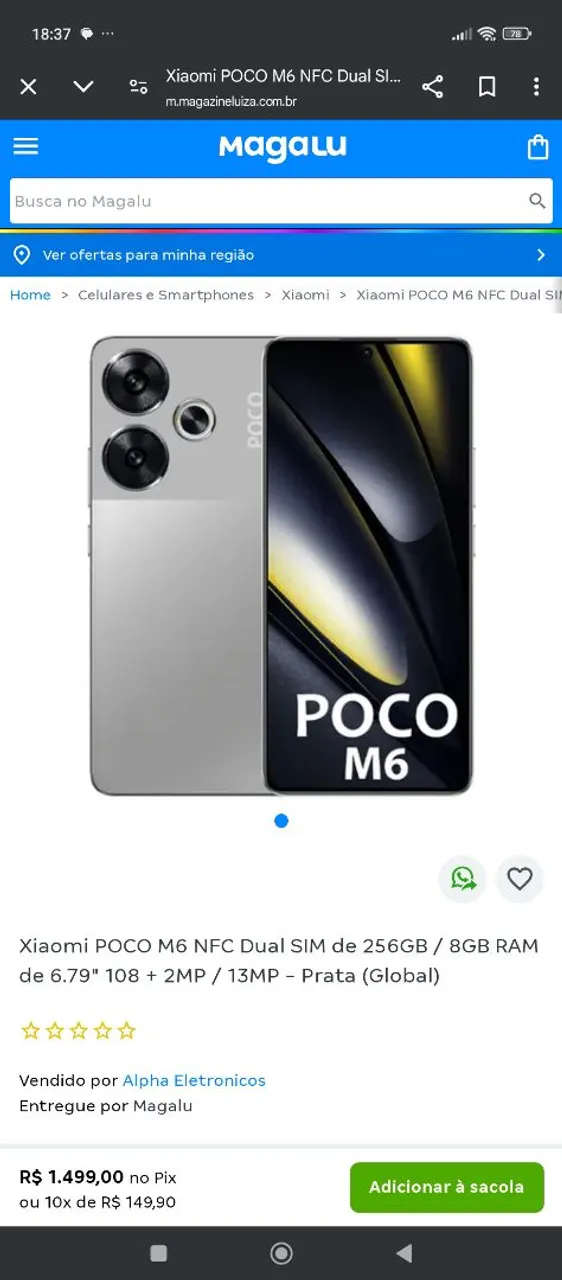 CELULAR NOVO, PREÇO BOM ?