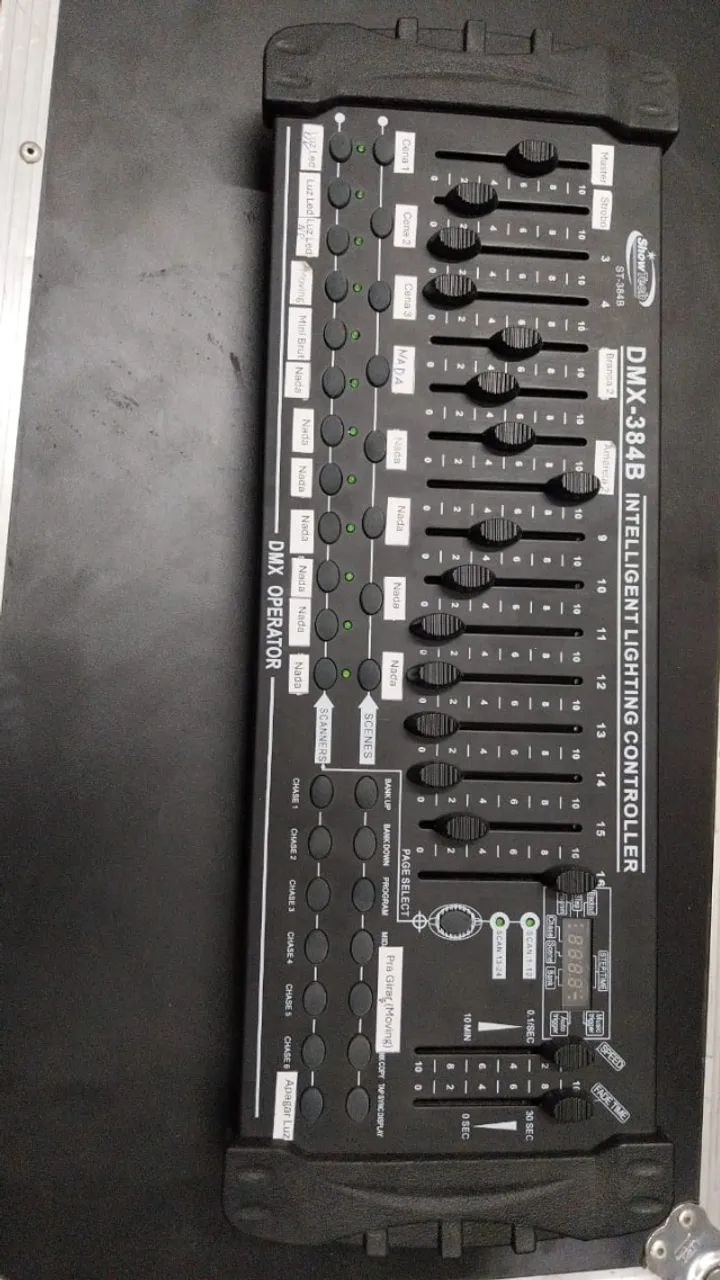 Mesa Controladora de iluminação inteligente DMX-384B - Foto 4