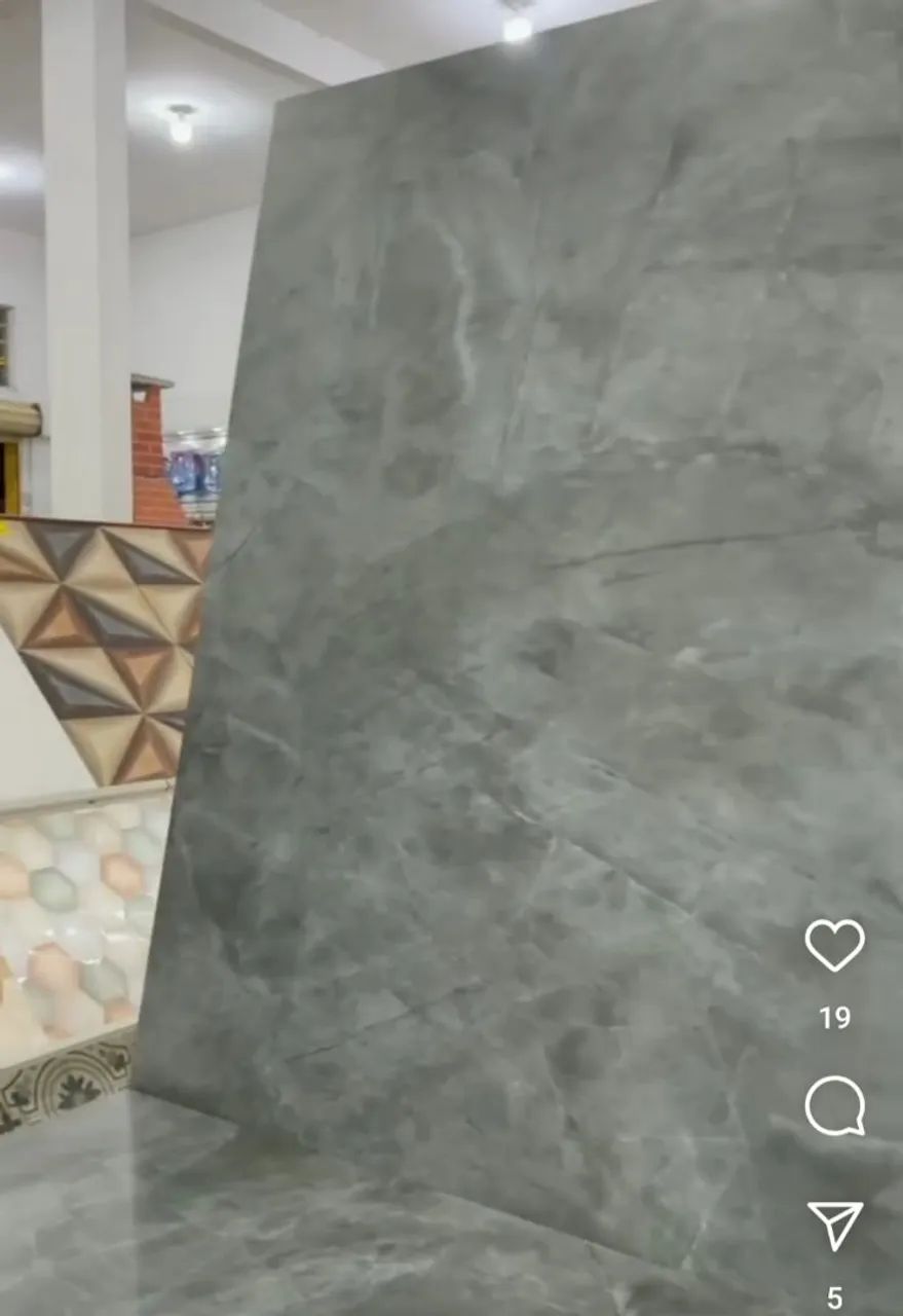 Porcelanato Acetinado Delta Pulpis grafite 84x84. Total 64,4m2 - Foto 3