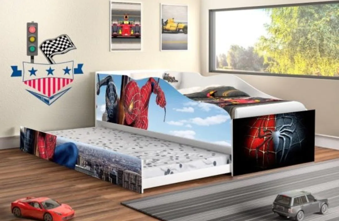 Bicama homem aranha (padrão solteiro)