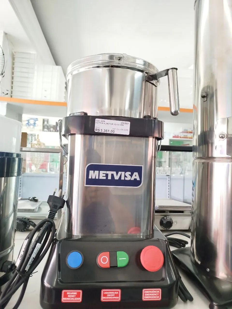 Cutter 4L Motor 1/2cv Metvisa 
