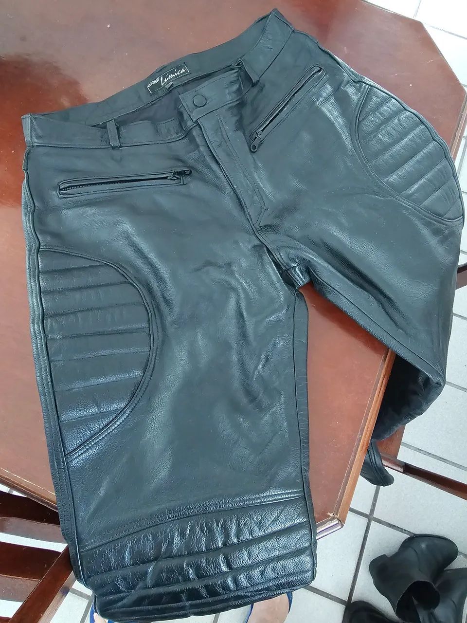 Calça  de Couro e Jaqueta de couro original  !!!  - Foto 2