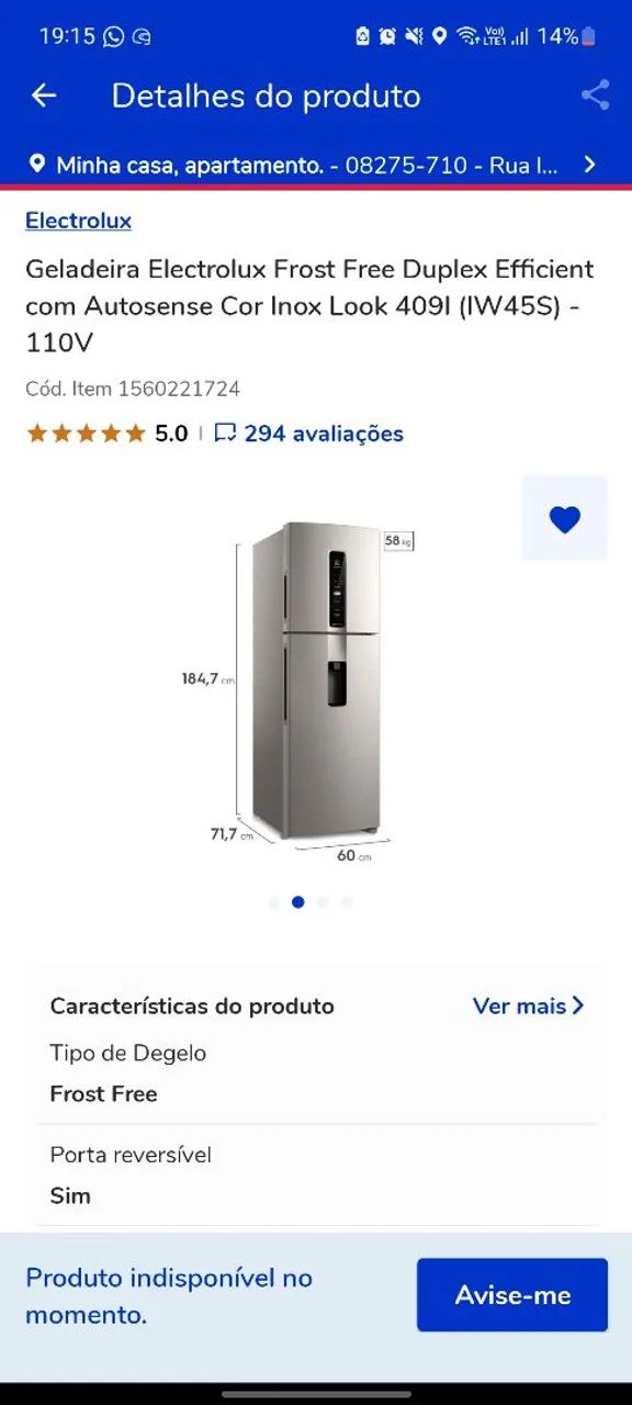 Geladeira Duplex Electrolux - Foto 5