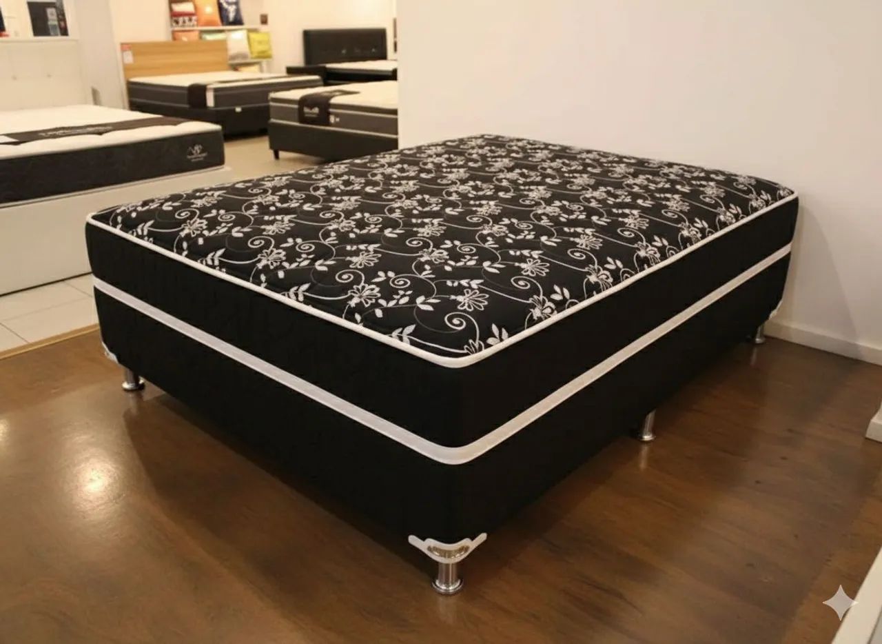 Cama de casal box promoção relâmpago 