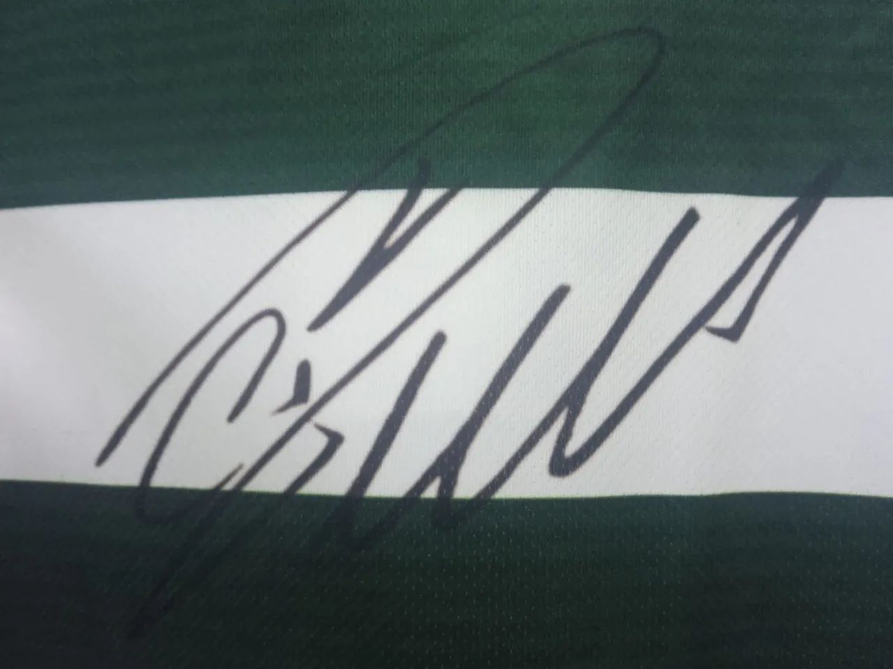 Camisa Sporting CP 2001/ 2002 #28 Ronaldo Autografada Certificada  - Foto 2