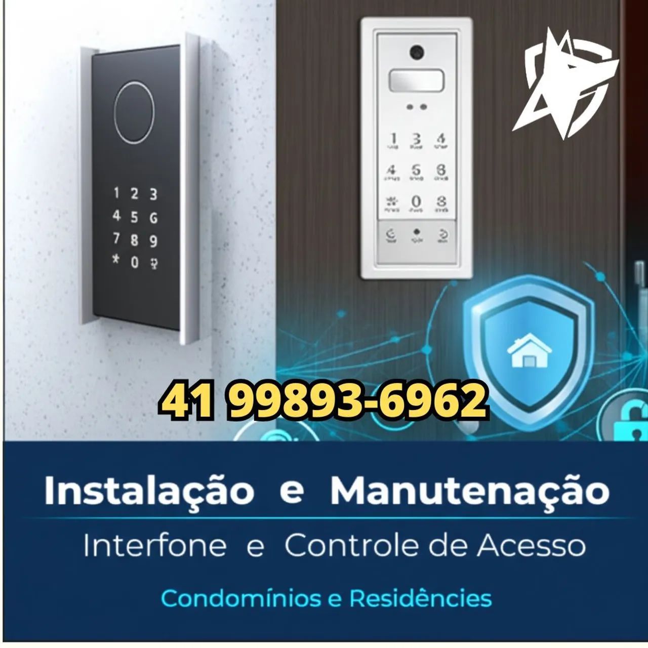 Instalação e manutenção de interfones e controladores de acesso 