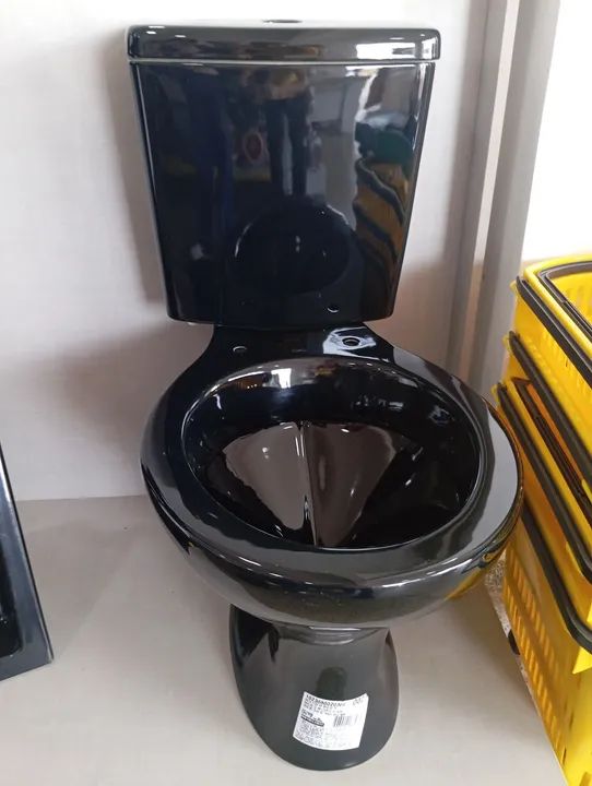 Conjunto de banheiro preto - vaso, pia e torneira - Foto 3