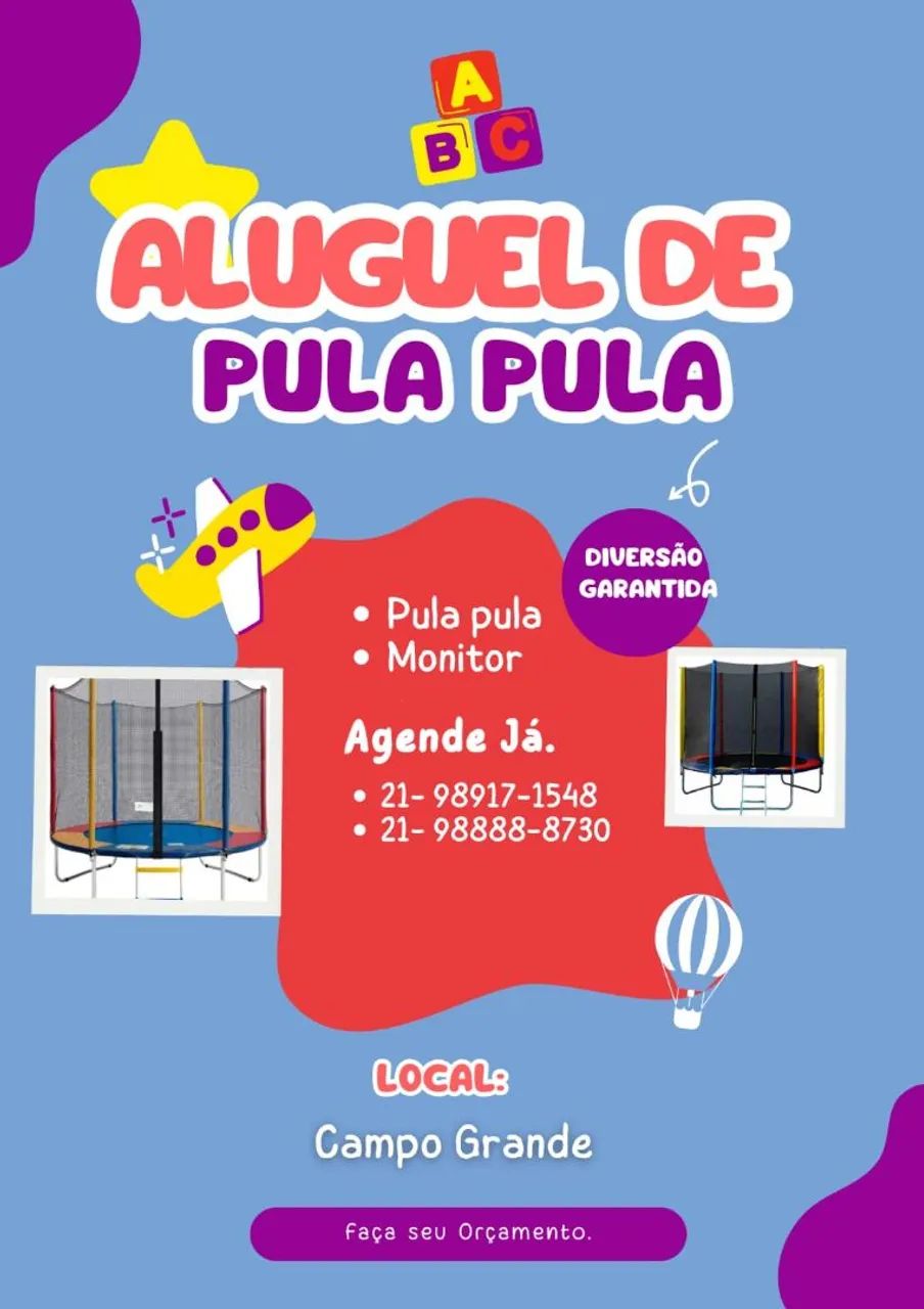 Aluguel de pula pula 