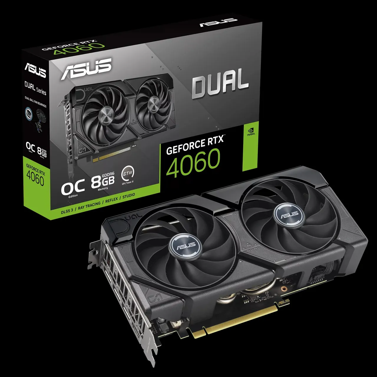 Placa de Vídeo ASUS Dual GeForce RTX 4060 OC 8GB