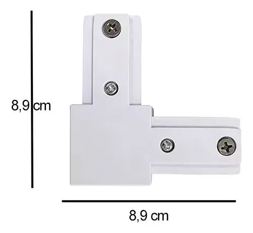 Junções L Para Trilho Eletrificado Branco Avant - Foto 2
