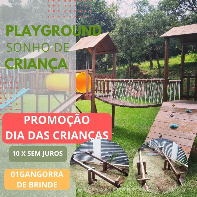 playground de madeira