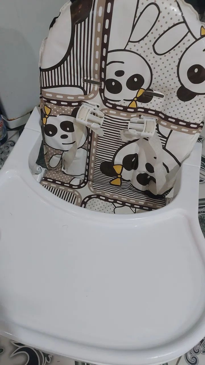 Cadeira de Alimentação Infantil com Desenhos de Panda - Foto 3
