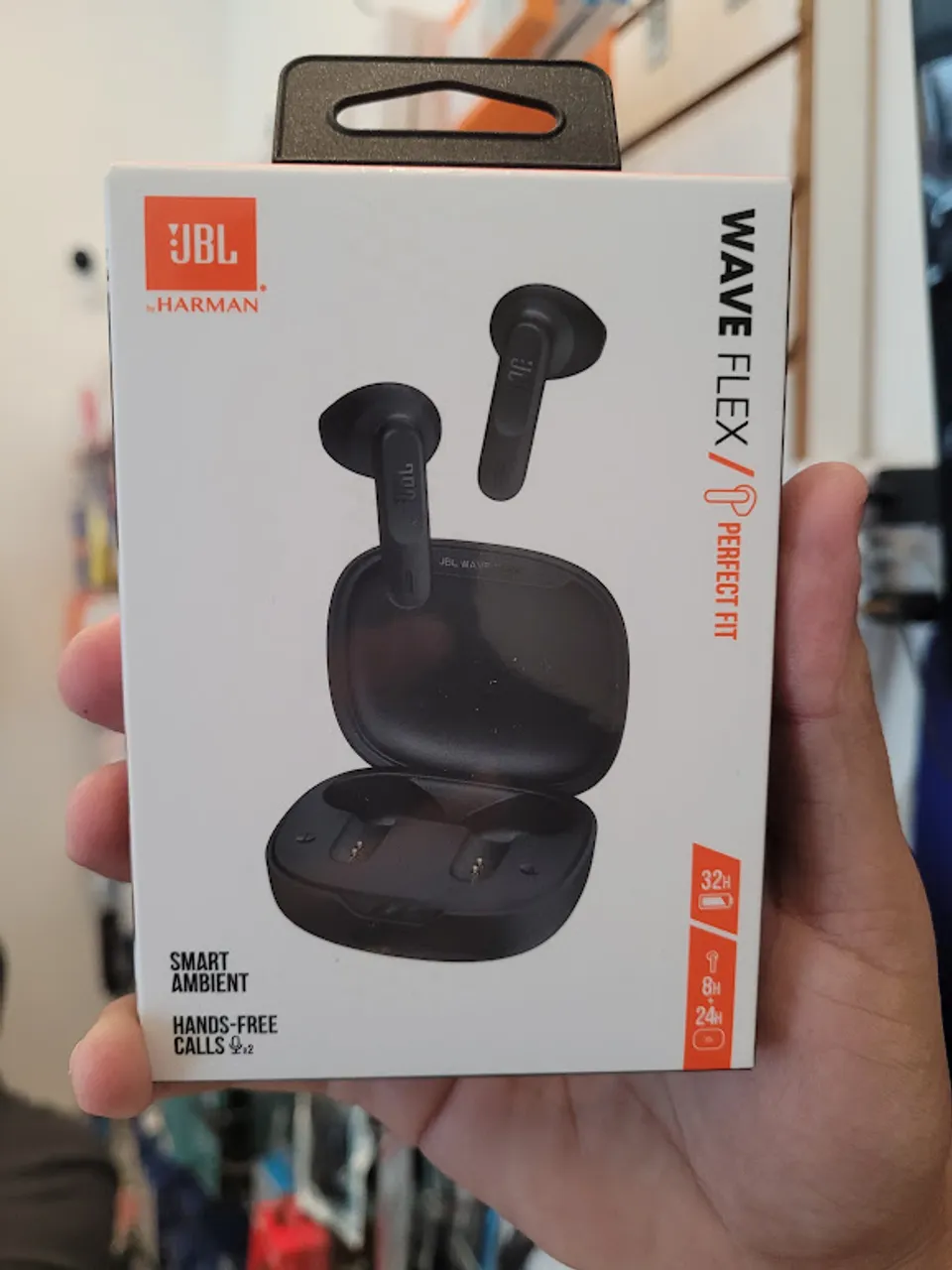 FONE DE OUVIDO JBL WAVE FLEX TWS PRETO
