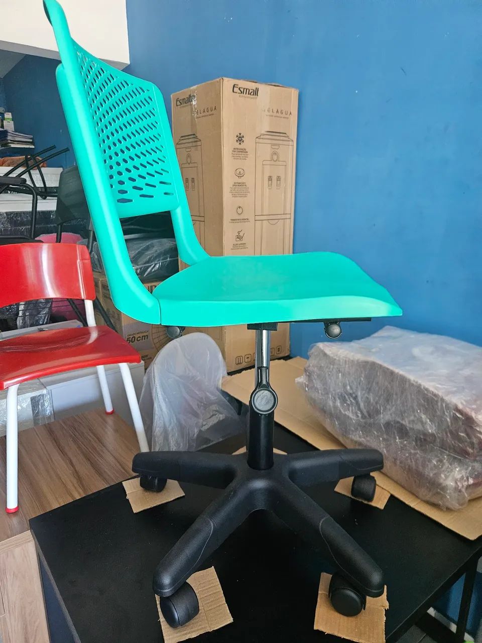 Cadeira de Escritório Giratória com Rodas  - Foto 5