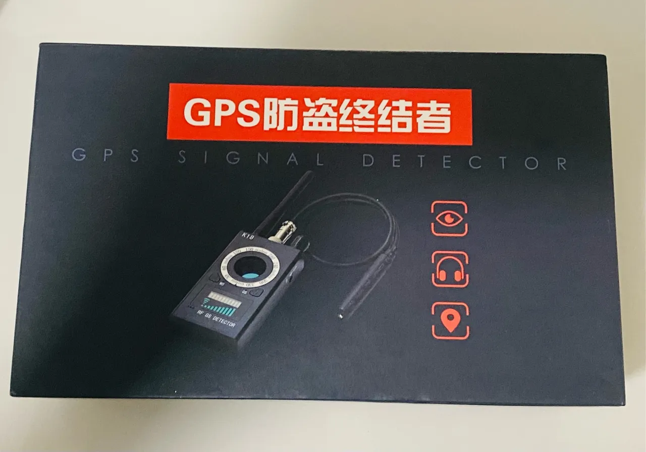 Detector localizador rastreadores câmera GPS