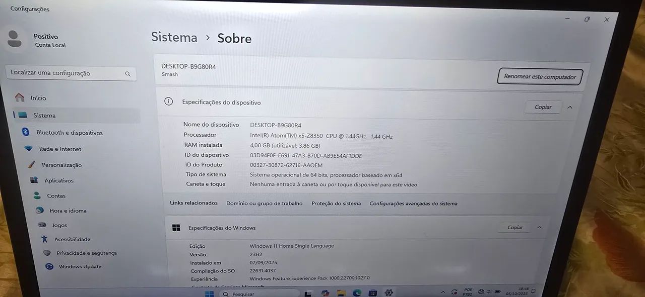 Notebook MTB Posito Motion Q432B64312420680067120