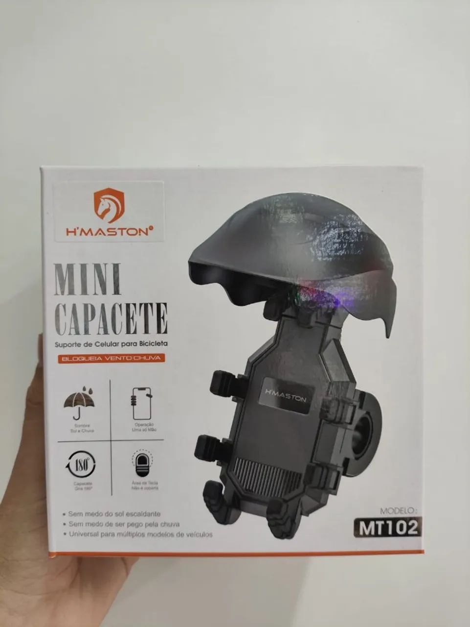 SUPORTE DE CELULAR PRA MOTO (MODELO CAPACETE) - Foto 2