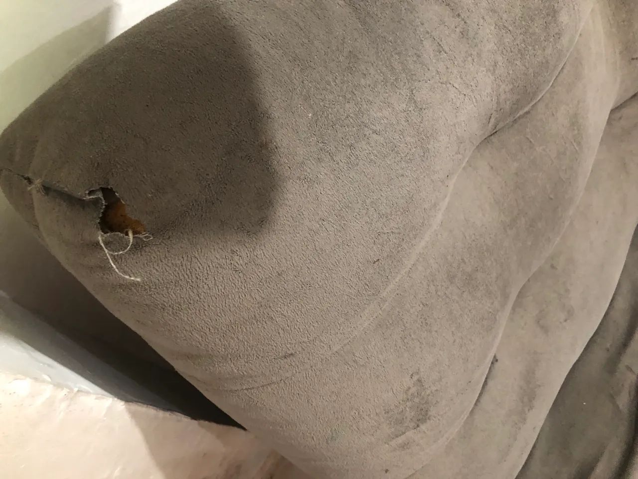 GREY SUEDE SOFA65569089745794121