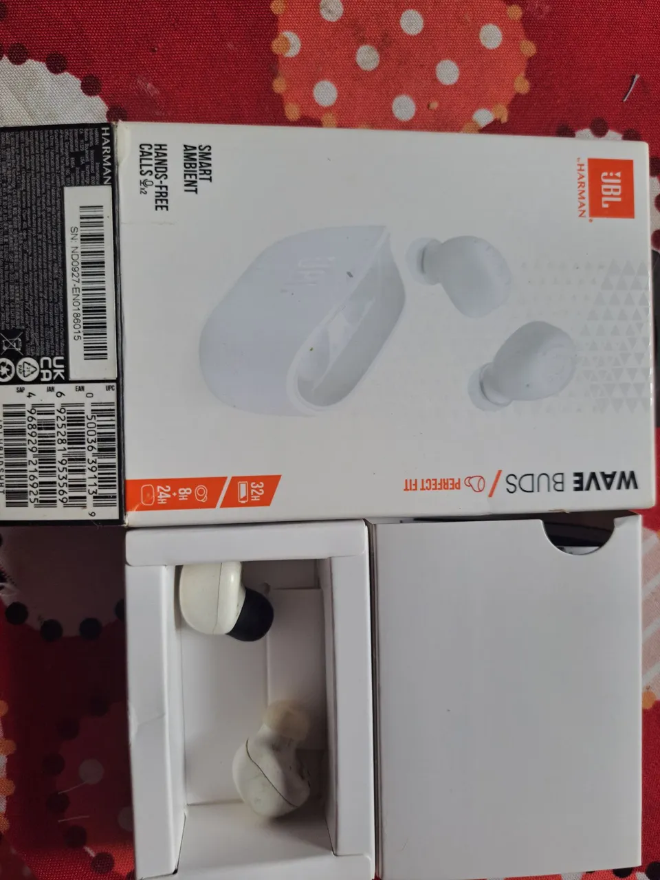 Fones wave buds funcionando