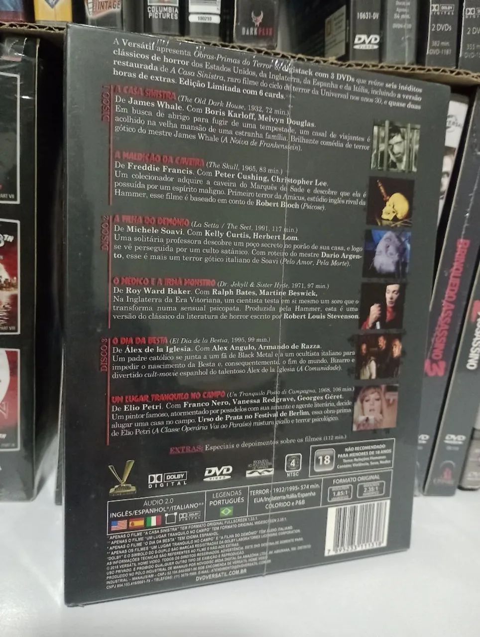 DVD Obras-Primas do Terror 8 - Digistack Com Cards  - Foto 2