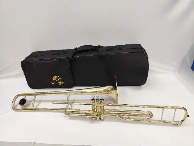 Trombone de Pisto Schieffer SCHTB-002 Sib Laqueado - NOVO - Parcelo 18x - Aceito trocas