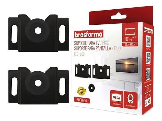 Suporte para TV instalado''