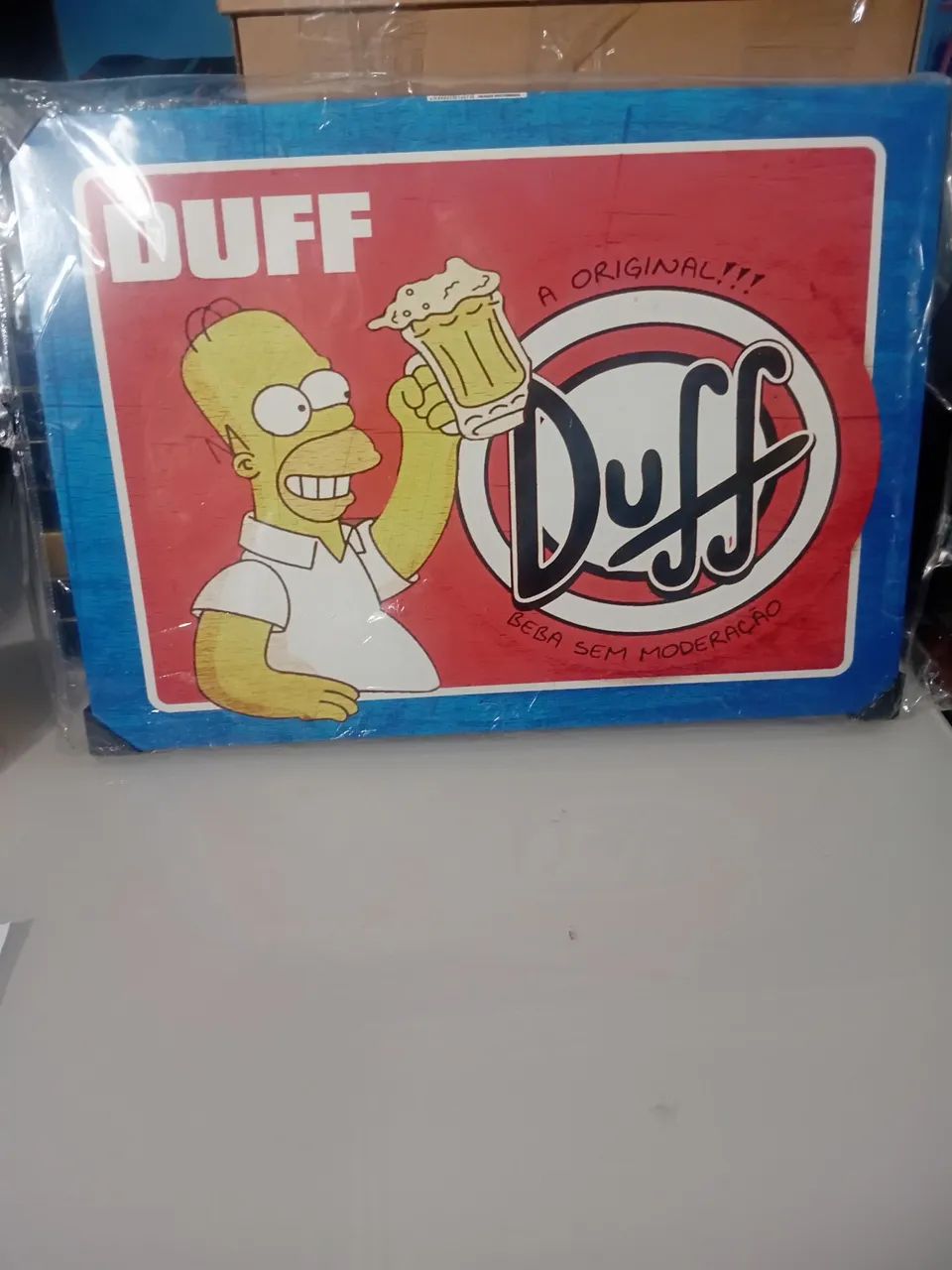 Placa decorativa Retangular Simpsons Duff30 x23cm - Foto 4