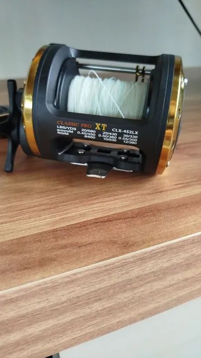 Carretilha okuna classic pro xt clx 452 LX - Foto 4