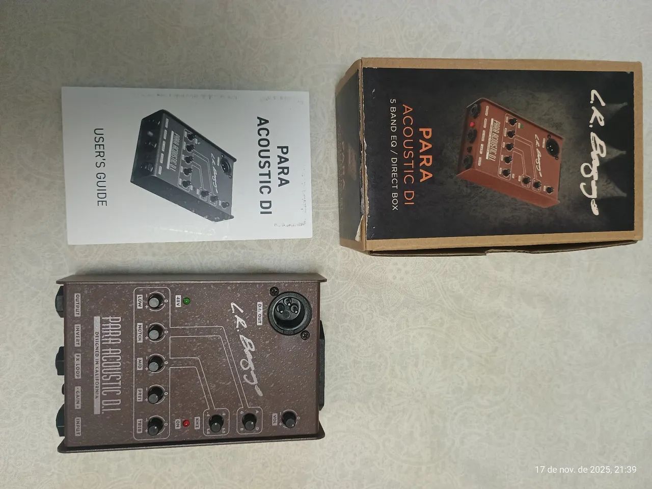 L.R. Baggs Para Acoustic D.I. (Completo) - Instrumentos musicais