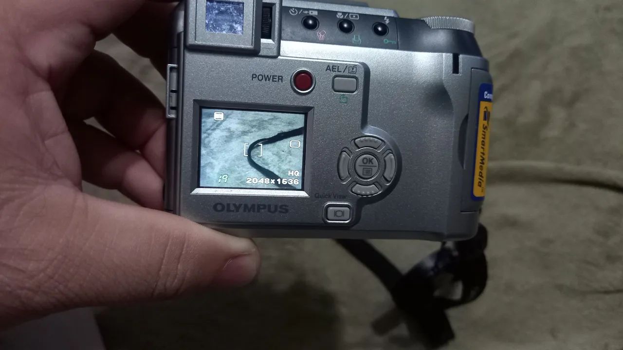 Camera olympus funcionando  raridade 64318618627073122